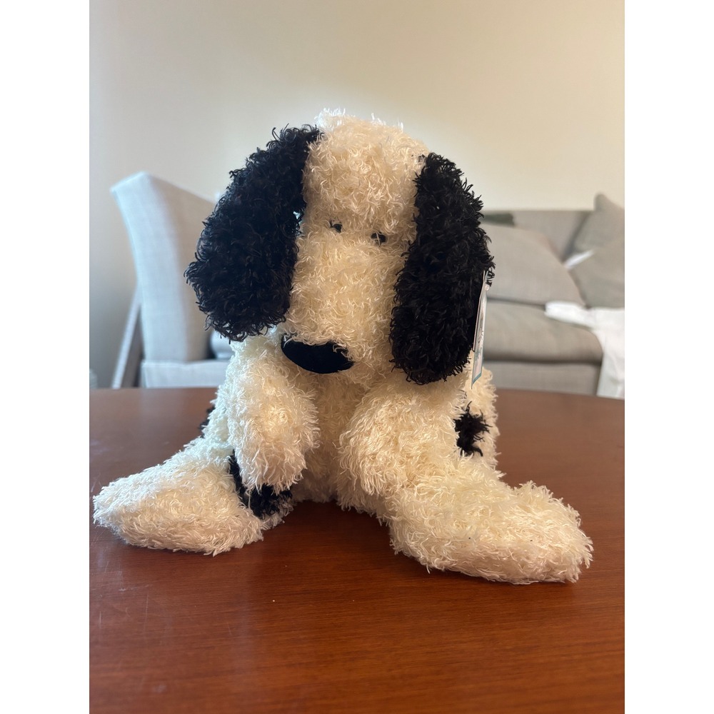 Jellycat Bunglie Dalmatian NWT Plush Toy Medium Cream Black BUN6DA Retired Rare
